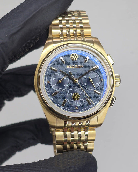 Season No. 2 Midnight Gold mecaquartz chronograph
