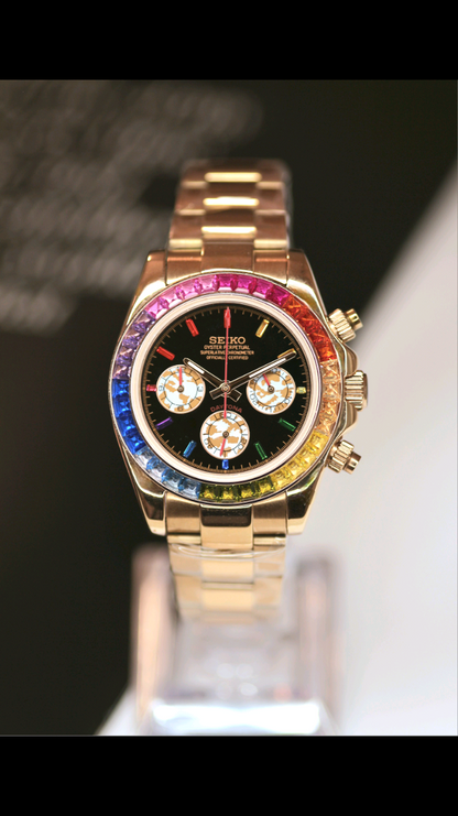 Seitona Rainbow Gem Daytona Mod (Rose Gold)