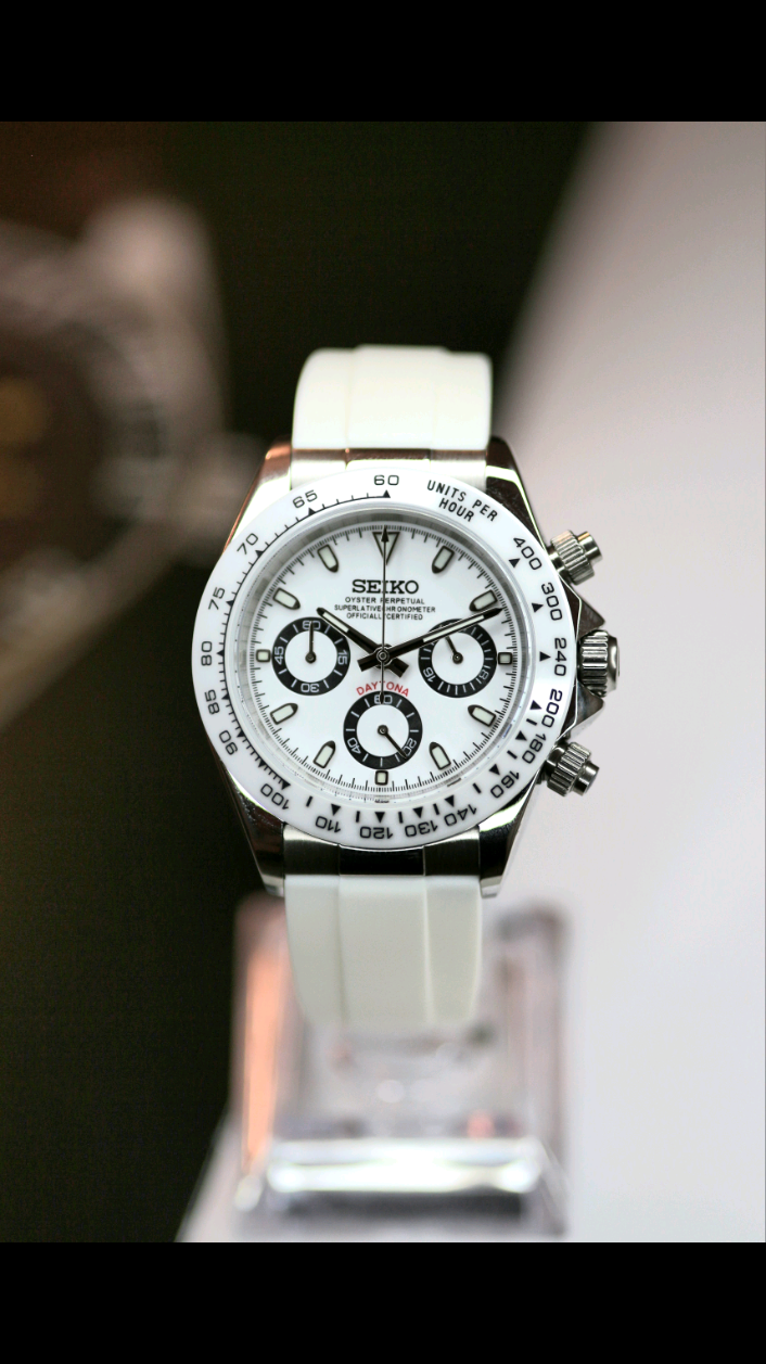 Seitona Snow White Chronograph Mod