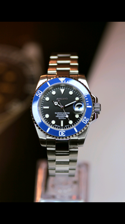 Seiko Blueberry Submariner Mod