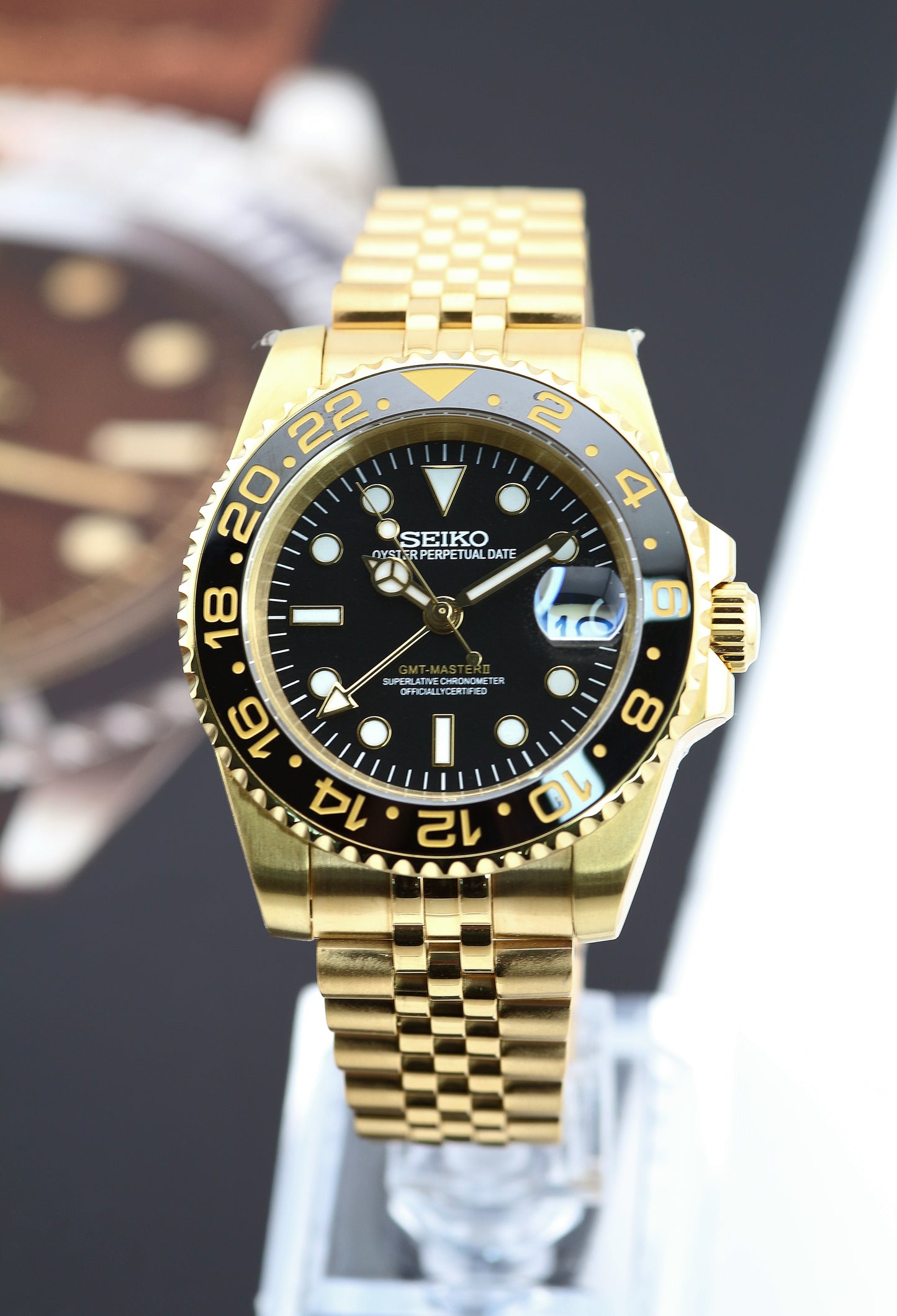 Seiko Gold GMT-Master II Mod