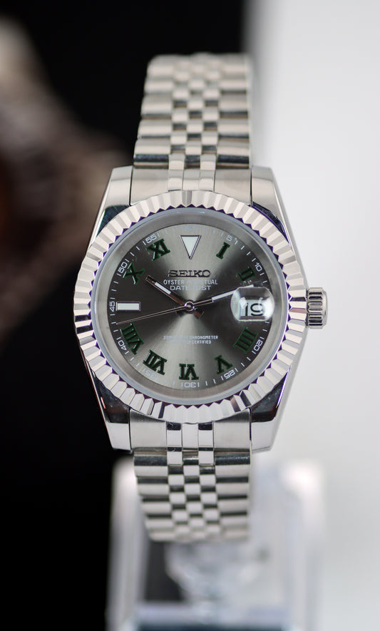 Seiko Silver Wimbledon Datejust Mod