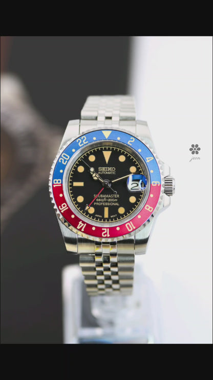 Vintage Seiko Pepsi GMT Mod