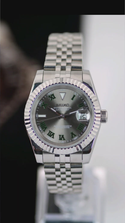 Seiko Silver Wimbledon Datejust Mod