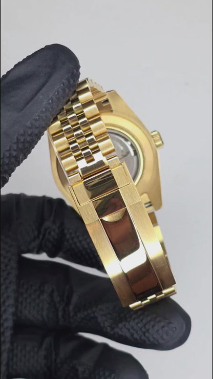 Seiko Gold Chocolate Arabic Datejust Mod