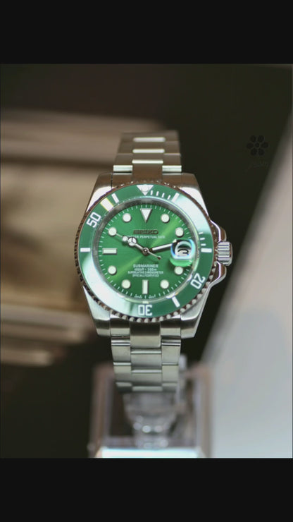 Seiko Hulk Green Submariner Mod